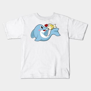 Dolphin Love Fish Kids T-Shirt